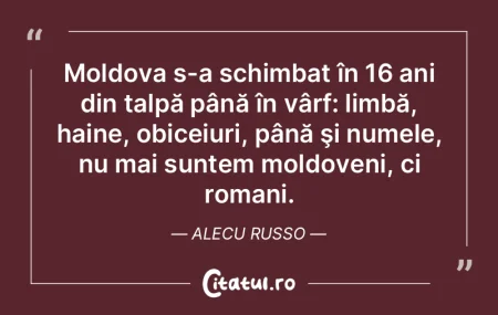 A trăi înseamnă a te transforma. Anat...