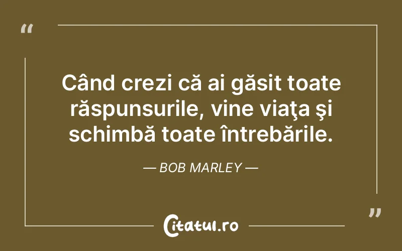 Citat Bob Marley - citate viata