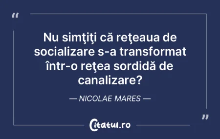 Atunci când politicienii și cetățeni...