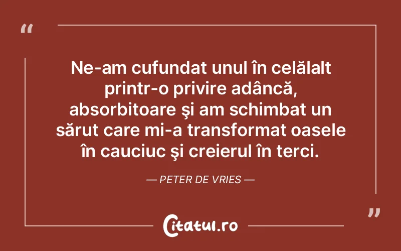 Citat Peter De Vries - citate viata