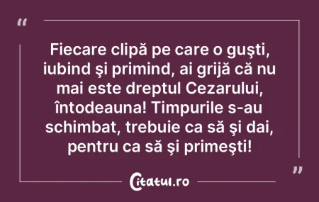 Nu poți modifica ceea ce a fost, dar po...