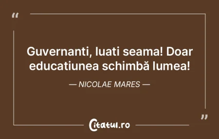 Când mă voi satura de mine însumi mă...