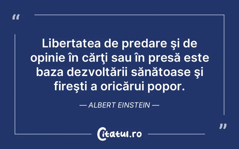 Citat Albert Einstein - citate viata