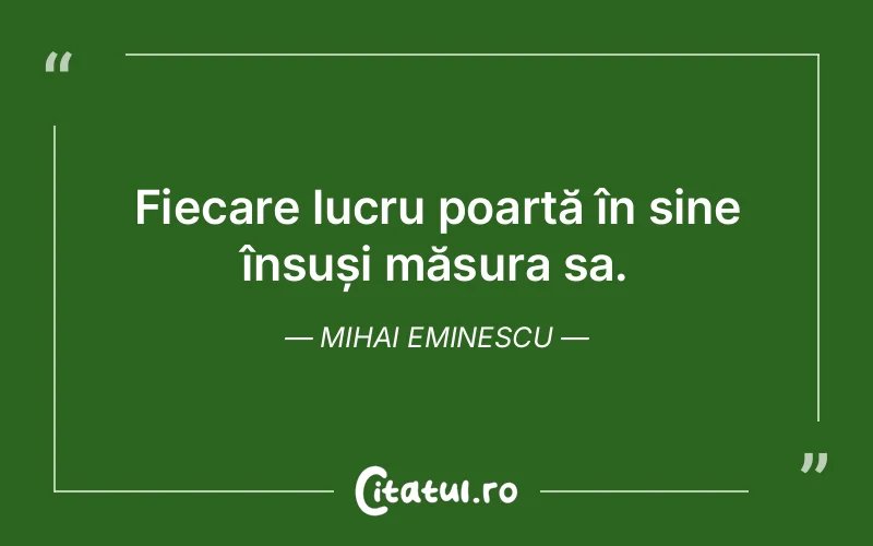 Citat Mihai Eminescu - citate viata
