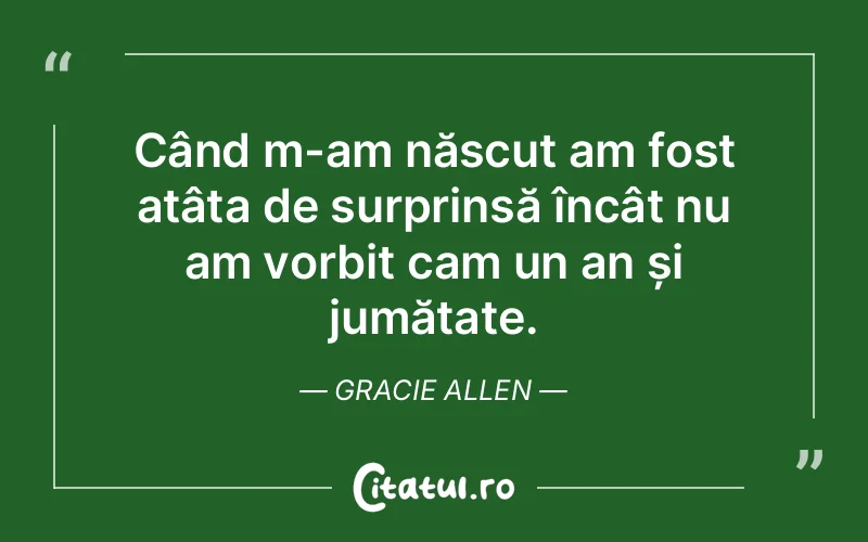 Citat Gracie Allen - citate viata