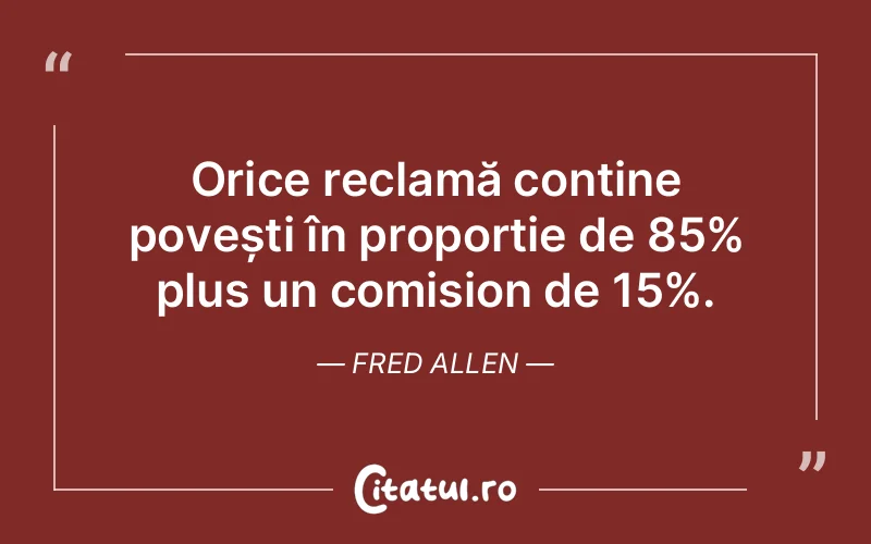 Citat Fred Allen - citate viata