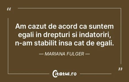 Nu traim ca sa fim banali, ci ca sa ne c...