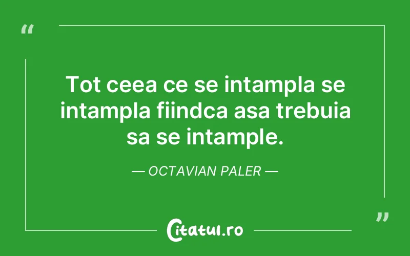 Citat Octavian Paler - citate viata