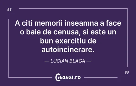 Consecventa este ultimul adapost al celu...