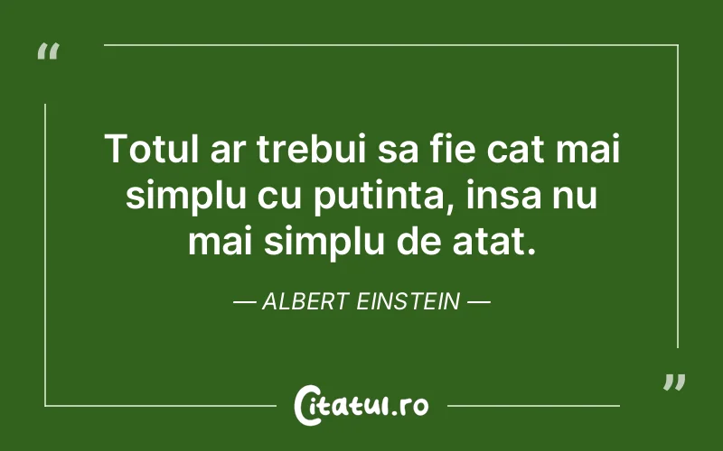Citat Albert Einstein - citate viata