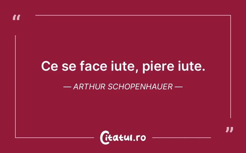 Citat Arthur Schopenhauer - citate viata