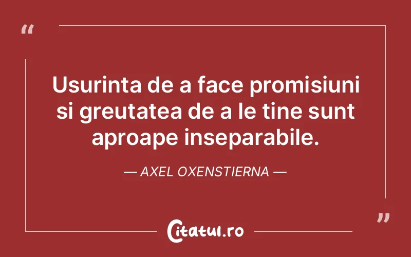 Citat Axel Oxenstierna - citate viata