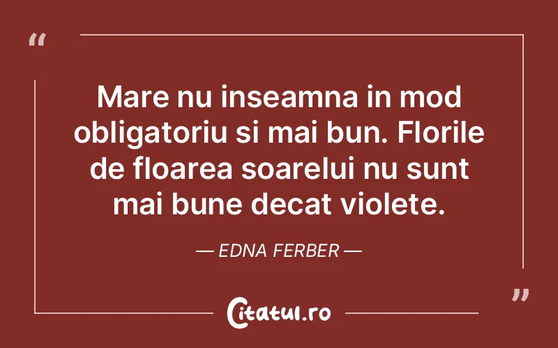 Citat Edna Ferber - citate viata