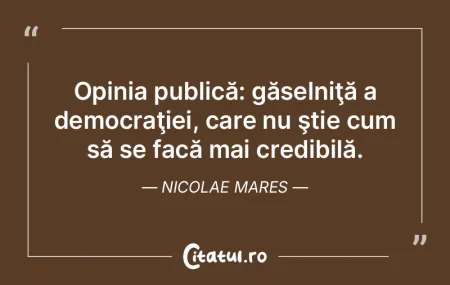 Vin din rândul marilor creatori; sunt c... Vin din rândul marilor creatori; sunt c...
