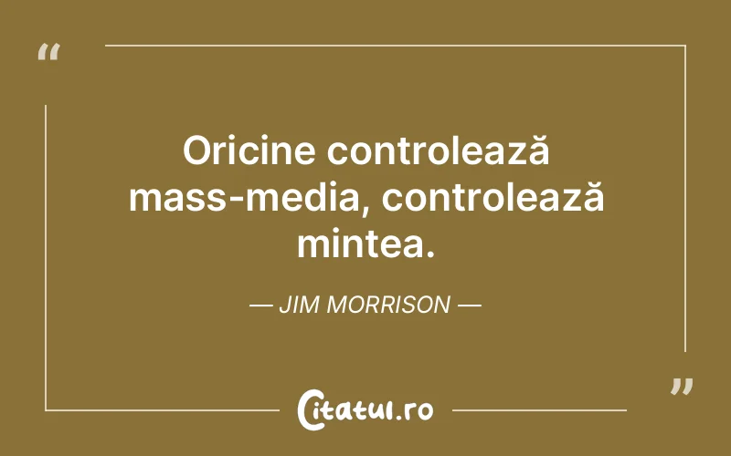 Citat Jim Morrison - citate viata