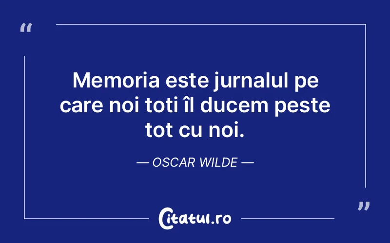 Citat Oscar Wilde - citate viata