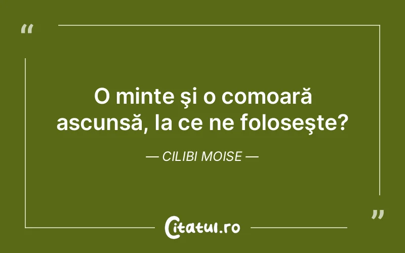 Citat Cilibi Moise - citate viata