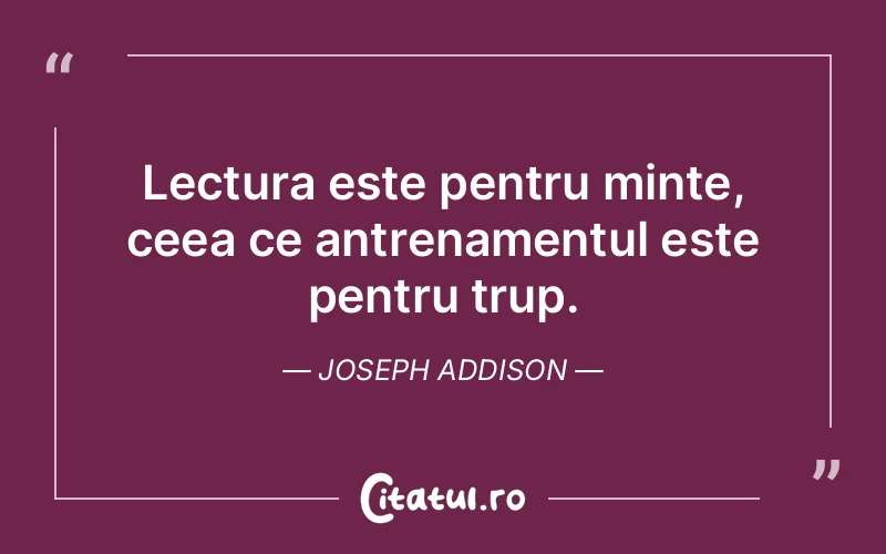Citat Joseph Addison - citate viata