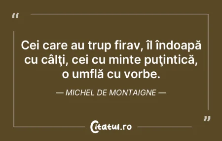 Cine nu minte niciodată e natura. Mihai...