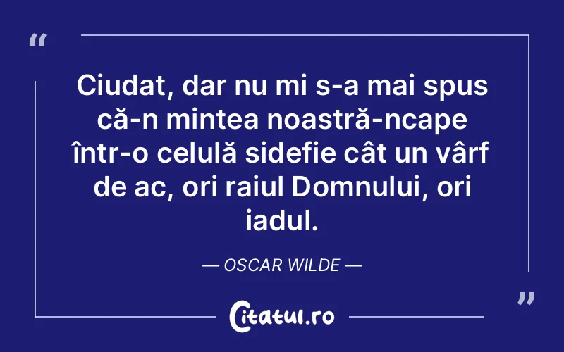 Citat Oscar Wilde - citate viata