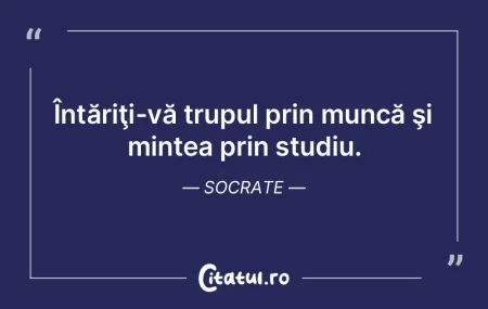 Să educi mintea, dar nu şi simţul mor...