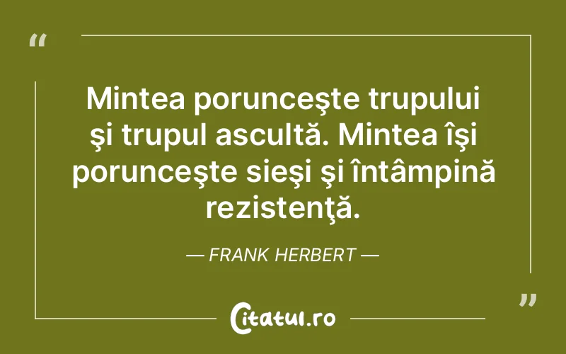 Citat Frank Herbert - citate viata