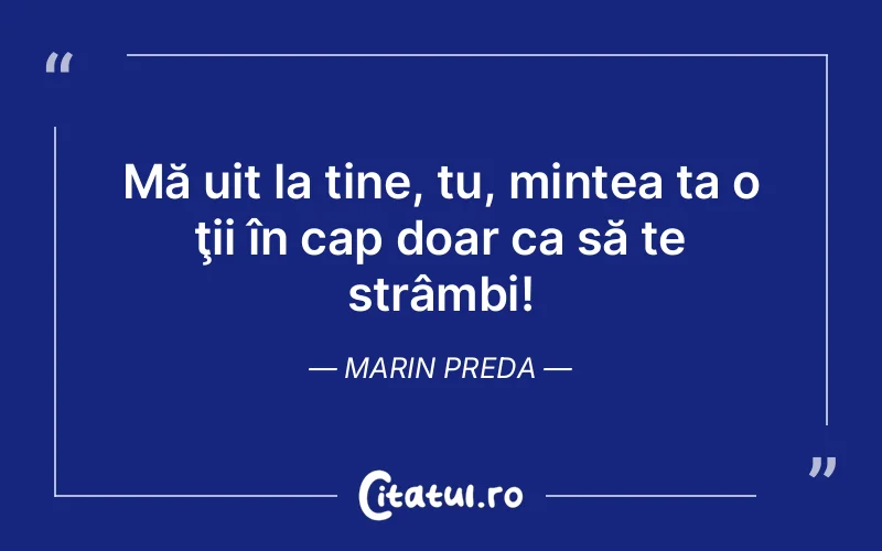Citat Marin Preda - citate viata