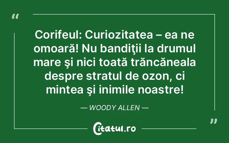 Citat Woody Allen - citate viata