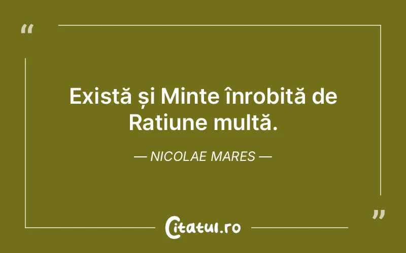 Citat Nicolae Mares - citate viata