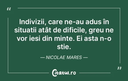 Mintea ne este dată pentru a judeca nu ...