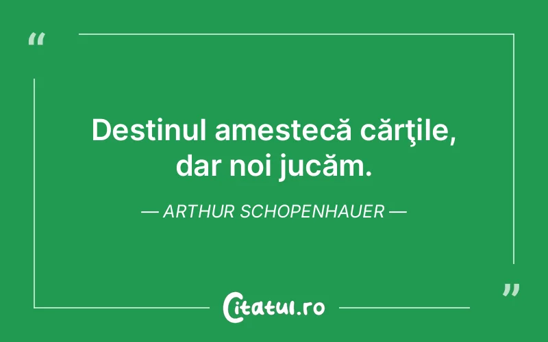 Citat Arthur Schopenhauer - citate viata