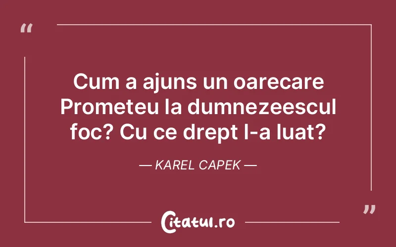 Citat Karel Capek - citate viata