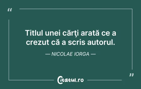 Poţi deschide cartea oriunde, vitalitat...
