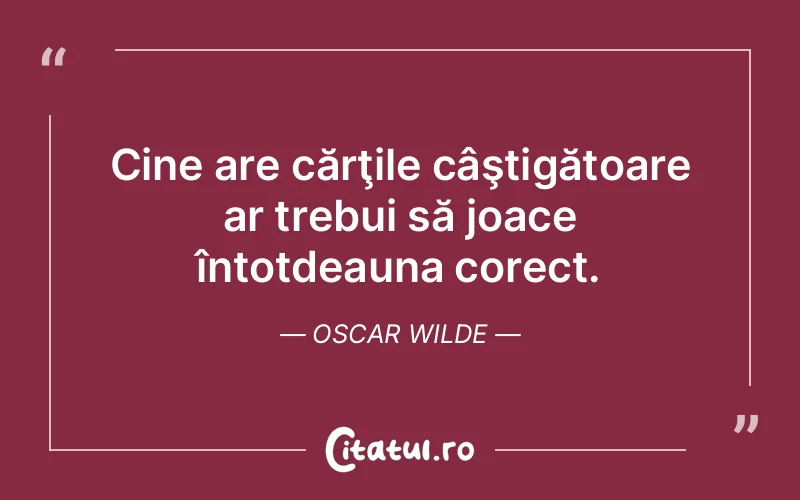 Citat Oscar Wilde - citate viata