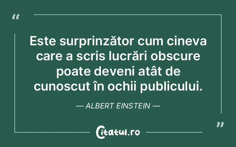 Citat Albert Einstein - citate viata