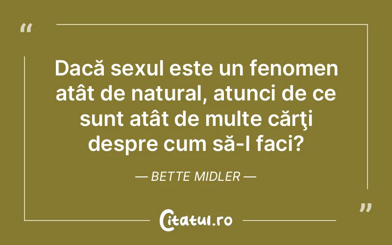Citat Bette Midler - citate viata