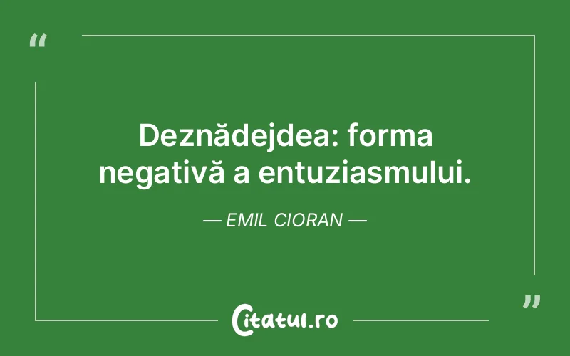 Citat Emil Cioran - citate viata