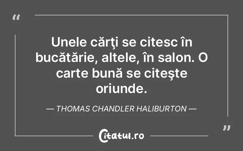 Citat Thomas Chandler Haliburton - citate viata