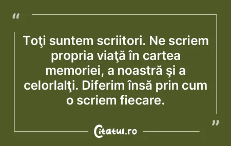 Nu poți modifica faptele din viața mea...