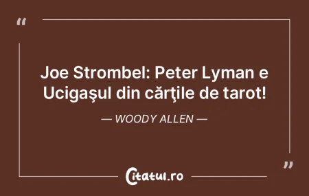 Unul dintre semnele sigure ale valorii l... Unul dintre semnele sigure ale valorii l...