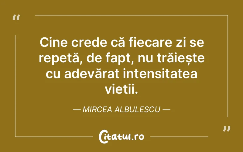 Citat Mircea Albulescu - citate viata