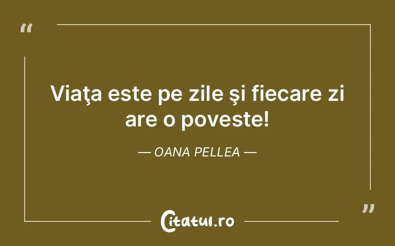 Citat Oana Pellea - citate viata
