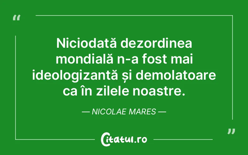Citat Nicolae Mares - citate viata
