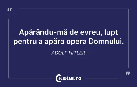 Dictatura este o mare patimă a nulită�...