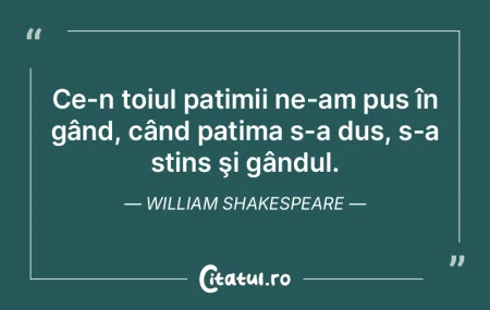 Un om stăpânit de o patimă puternică...