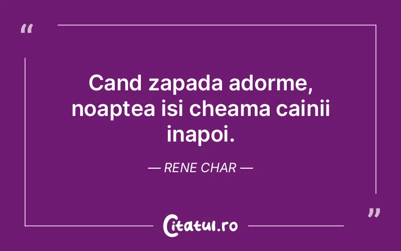 Citat Rene Char - citate viata