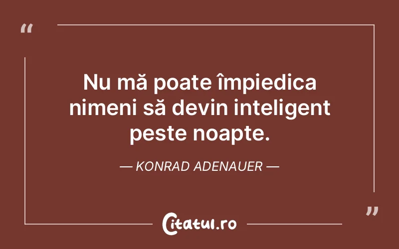 Citat Konrad Adenauer - citate viata