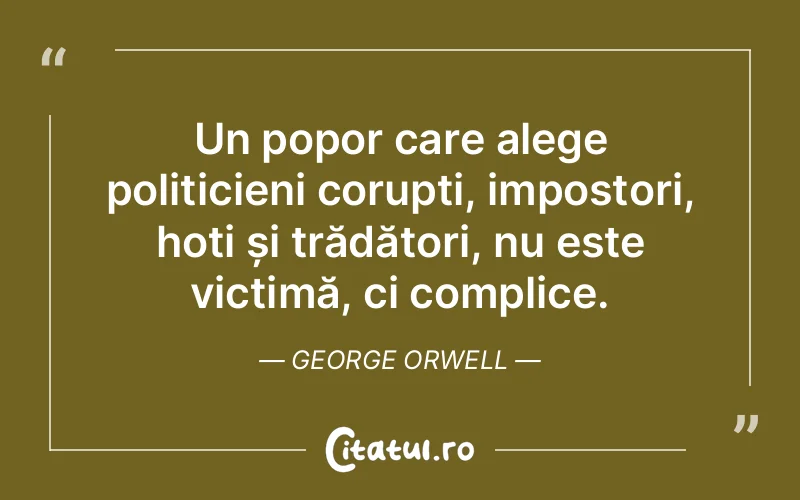 Citat George Orwell - citate viata