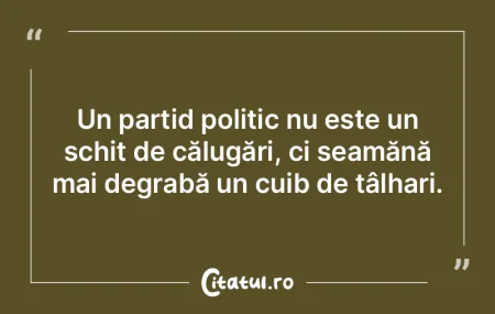 Singurul principiu al politicienilor est...