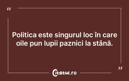 Democraţia este sistemul prin care oile...